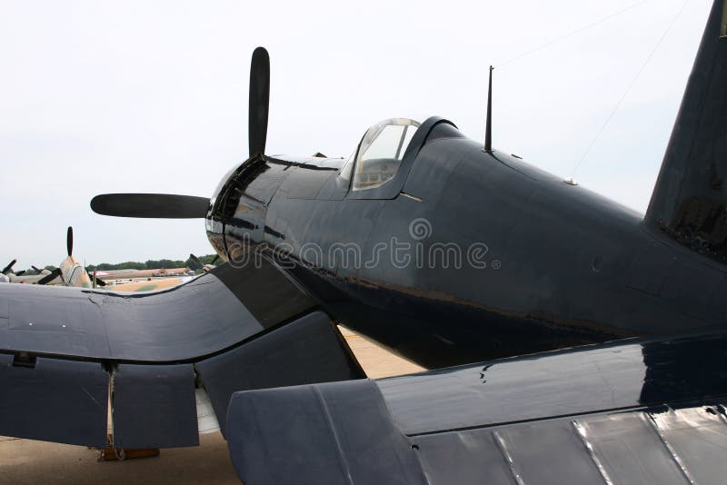 Plano do Corsair WWII fotografia de stock royalty free Plano do Corsair WWII fotografia de stock royalty free