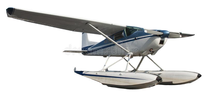Plano do flutuador, avião, avião isolado no branco