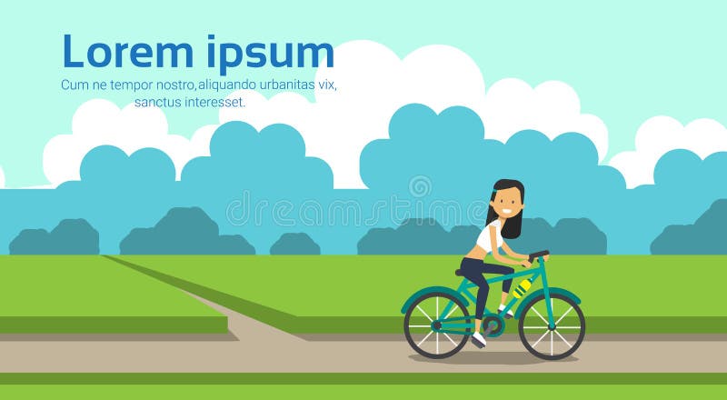 Plano horizontal do espaço da cópia do fundo da paisagem do molde das árvores do gramado do verde do parque da cidade da biciclet ilustração do vetor Plano horizontal do espaço da cópia do fundo da paisagem do molde das árvores do gramado do verde do parque da cidade da biciclet ilustração do vetor