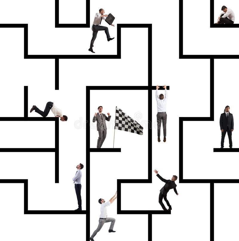 Planspiel des Labyrinths stockbild Planspiel des Labyrinths stockbild