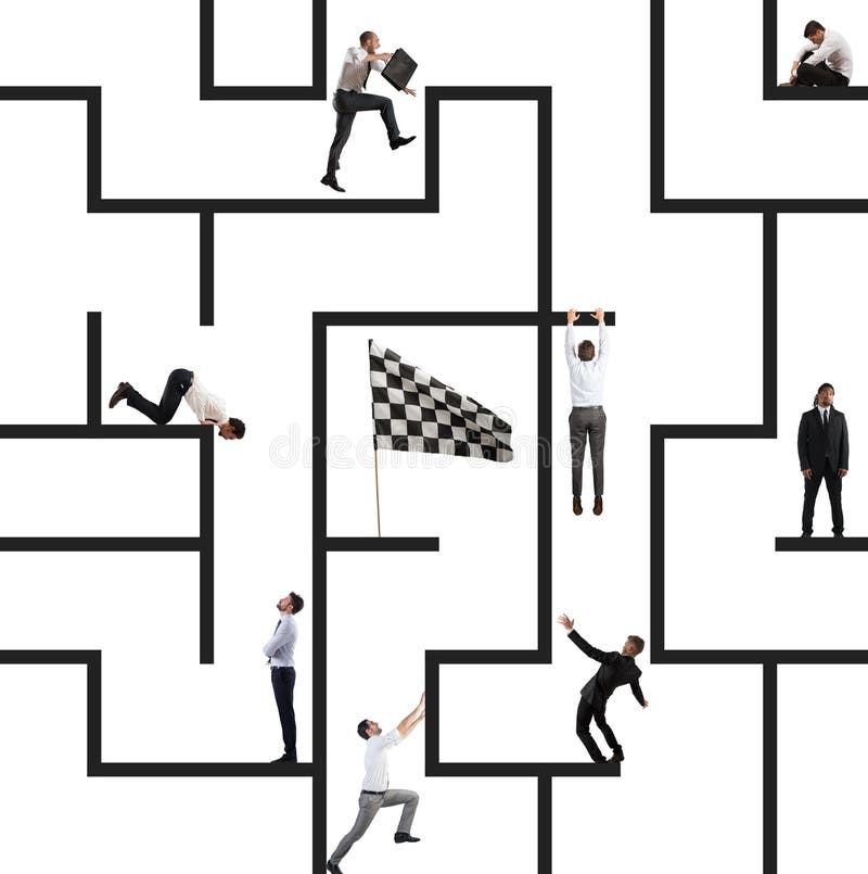 Planspiel des Labyrinths stockbild Planspiel des Labyrinths stockbild