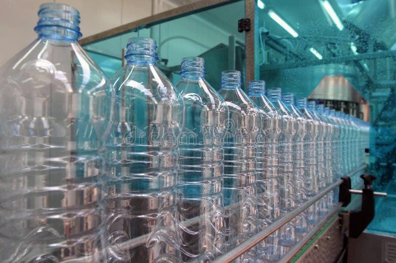 Plant for mineral water stock image