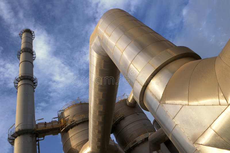 Industrial plant against blue sky. Industrial plant against blue sky