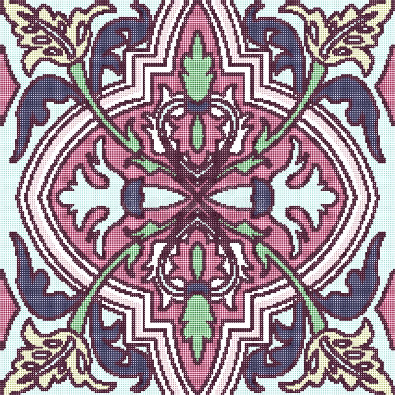 Planta retro sem emenda colorida de intervalo mínimo vi da flor do vintage do teste padrão ilustração stock Planta retro sem emenda colorida de intervalo mínimo vi da flor do vintage do teste padrão ilustração stock