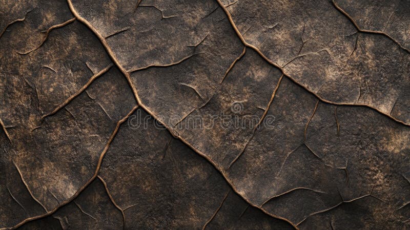 Plantain leaf macro texture with parallel veins in high detail stock illustration