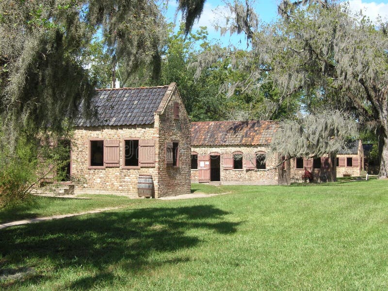 Plantation Slave Cabins stock image. Image of rugged 15608051