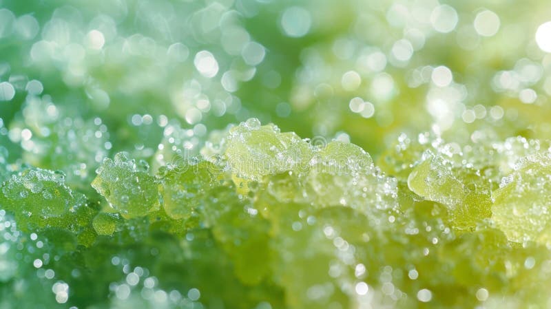 Close-up of lush foliage covered in glistening water droplets AI generated. Close-up of lush foliage covered in glistening water droplets AI generated