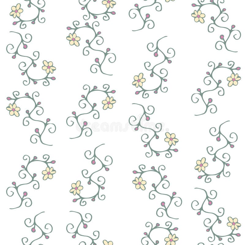 Plantes et fleurs - modèle sans couture illustration de vecteur Plantes et fleurs - modèle sans couture illustration de vecteur