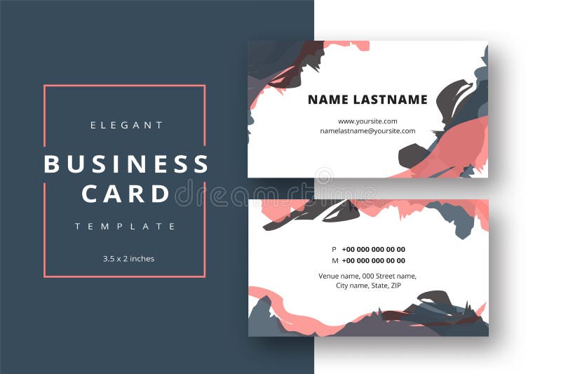 Plantilla abstracta mínima de moda de la tarjeta de visita Corporativo moderno ilustración del vector Plantilla abstracta mínima de moda de la tarjeta de visita Corporativo moderno ilustración del vector