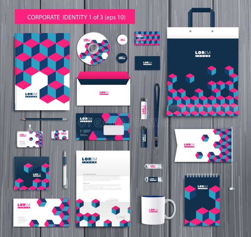 Plantilla artística de la identidad corporativa del vector con libre illustration Plantilla artística de la identidad corporativa del vector con libre illustration