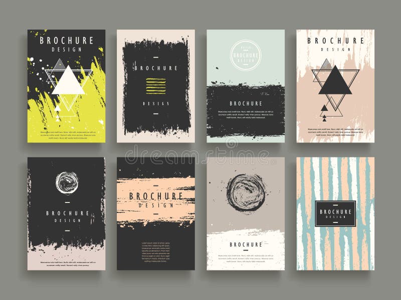 Plantilla atractiva del folleto stock de ilustración Plantilla atractiva del folleto stock de ilustración