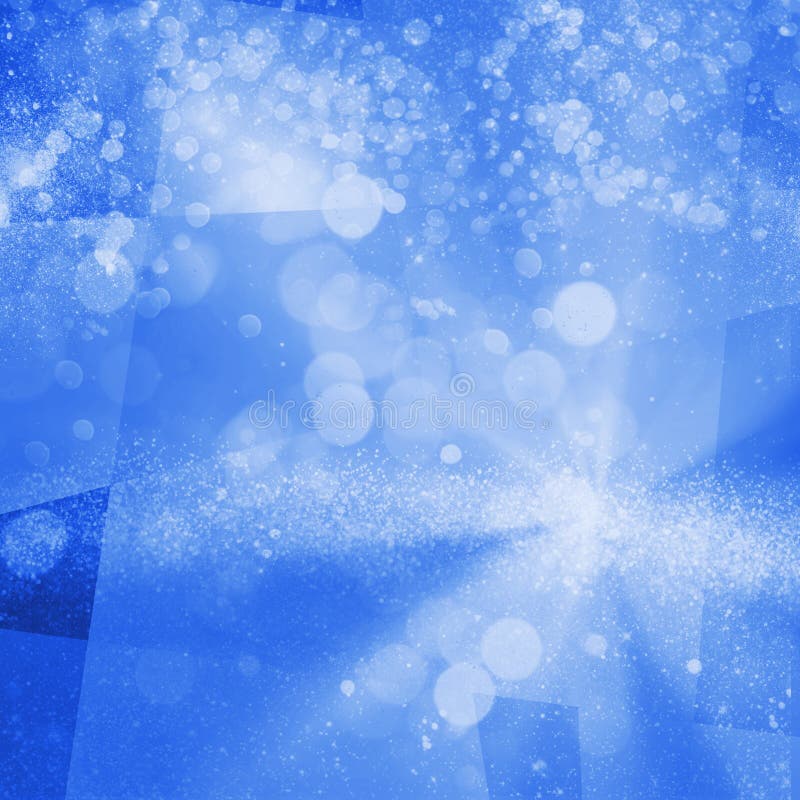 Blue Bright Particles Festive Decoration Christmas Winter Holiday Background Template. Blue Bright Particles Festive Decoration Christmas Winter Holiday Background Template