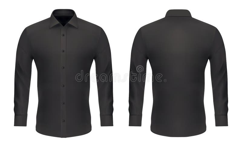 Plantilla De Camiseta Negra Clásica Para Hombres Ilustración del Vector - Ilustración de hombres, camisa: 170225082