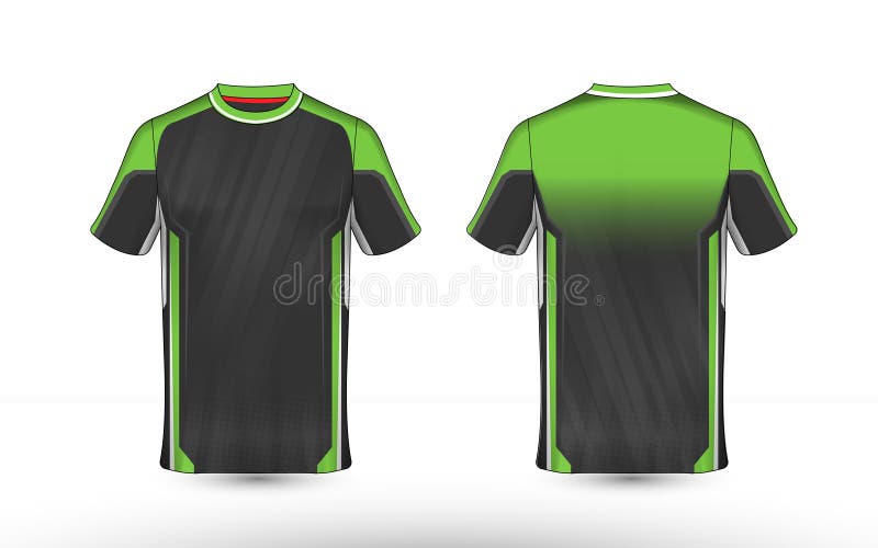 camiseta verde y negra equipo