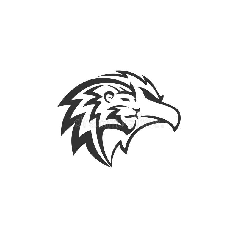 Plantilla De Diseño De Mascota De Emblema De La Ilustración De La Cabeza  Del águila Del León Ilustración del Vector - Ilustración de juego,  negocios: 231681950