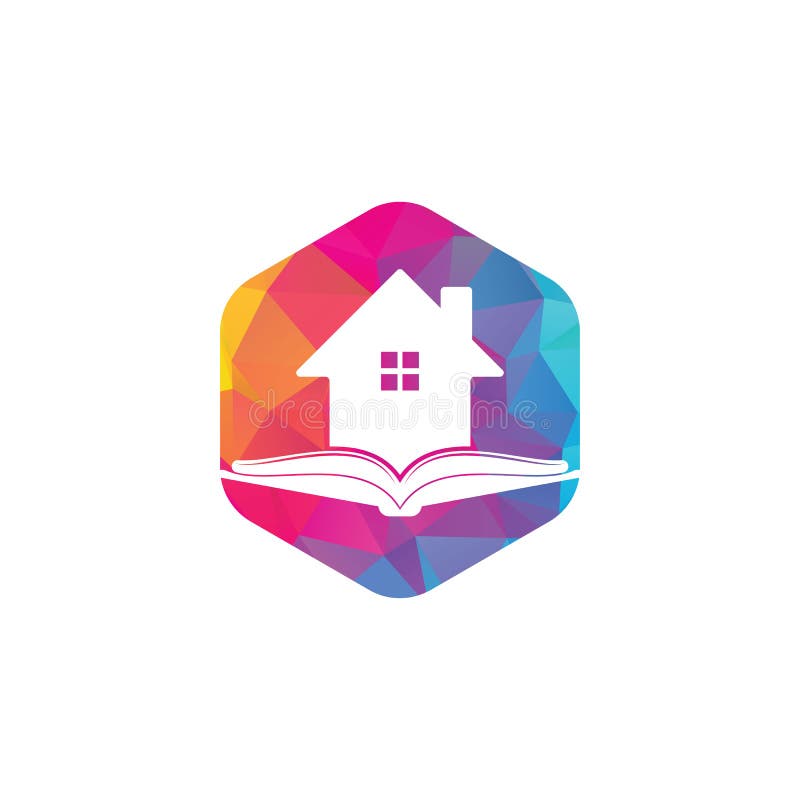 Plantilla de diseño de logotipo de casa de libro. libre illustration