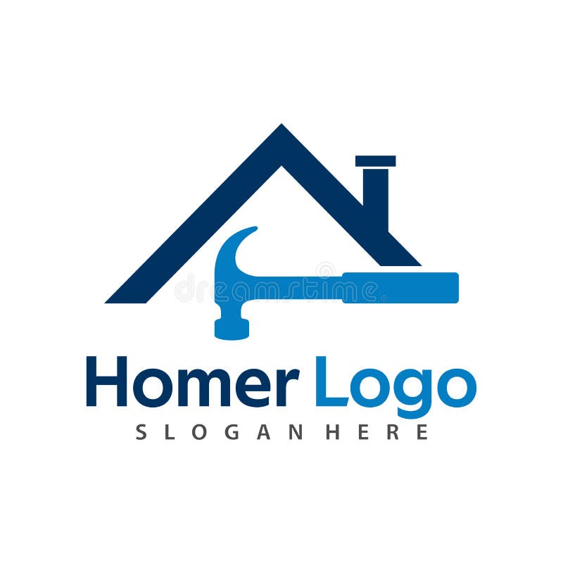 Plantilla de diseño de logotipos de construcción doméstica