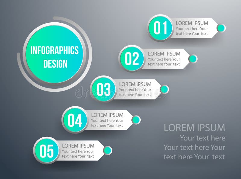 Plantilla de infografÃa empresarial moderna con etiqueta de papel 3d libre illustration Plantilla de infografÃa empresarial moderna con etiqueta de papel 3d libre illustration