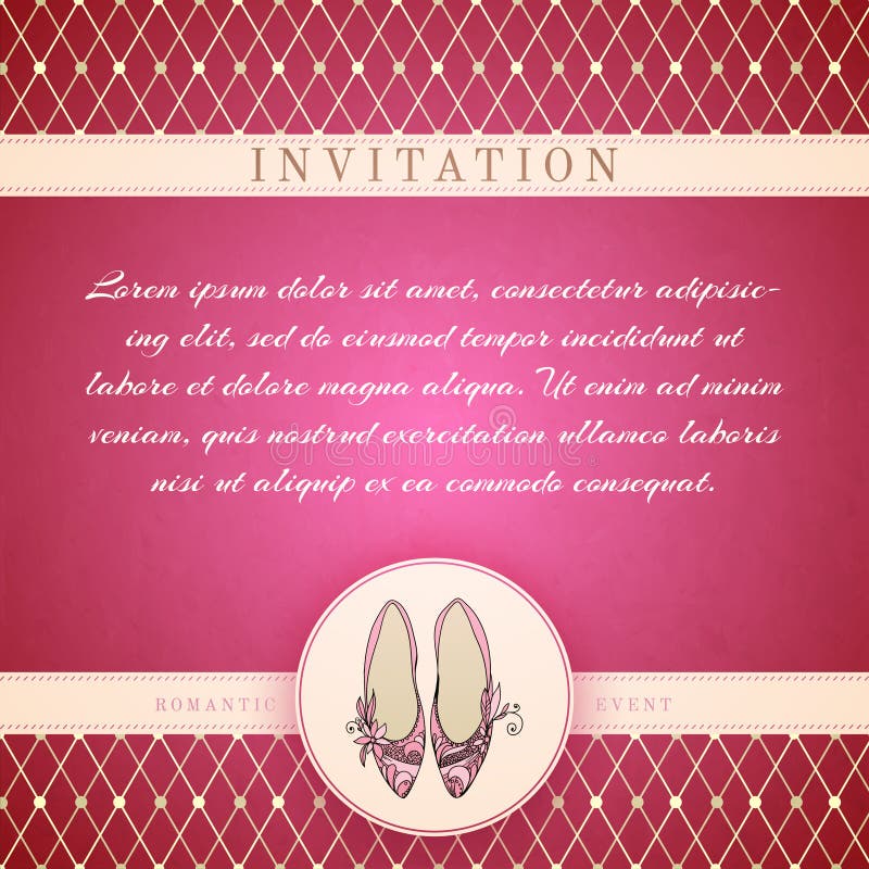 Plantilla De Invitación a Cinderella Princesa Ilustración del Vector -  Ilustración de extracto, vendimia: 209344442