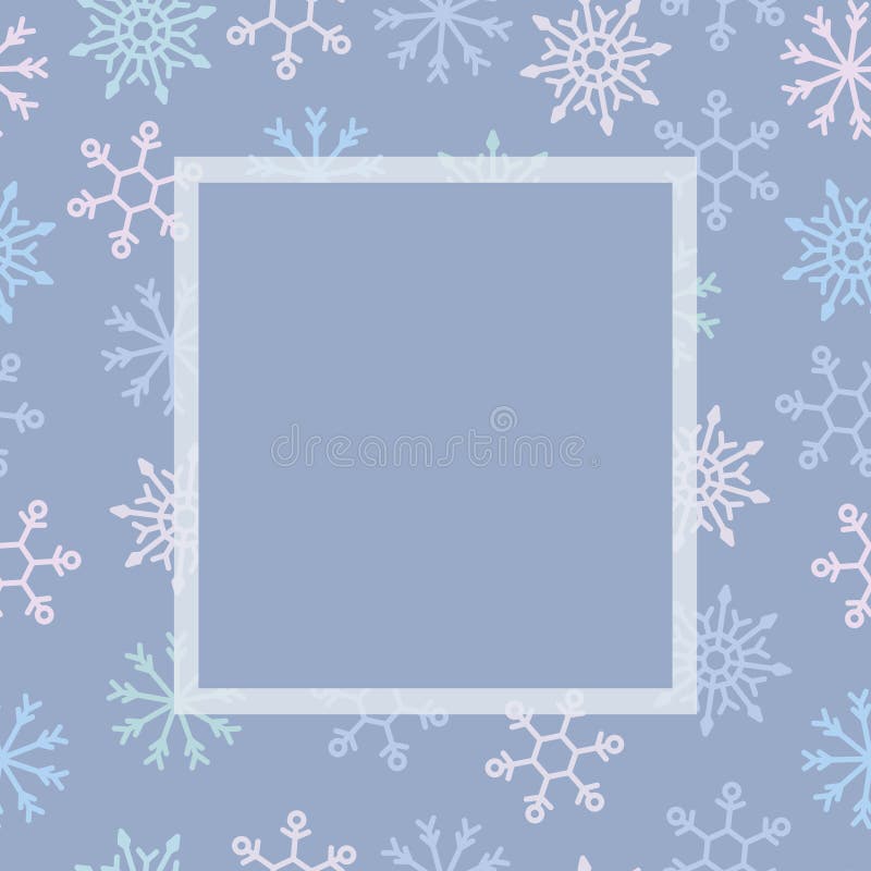 Plantilla de vacaciones - Marco de copos de nieve Celebración de Navidad Tarjeta de navidad Fondo de la ilustración del vector ilustración del vector Plantilla de vacaciones - Marco de copos de nieve Celebración de Navidad Tarjeta de navidad Fondo de la ilustración del vector ilustración del vector