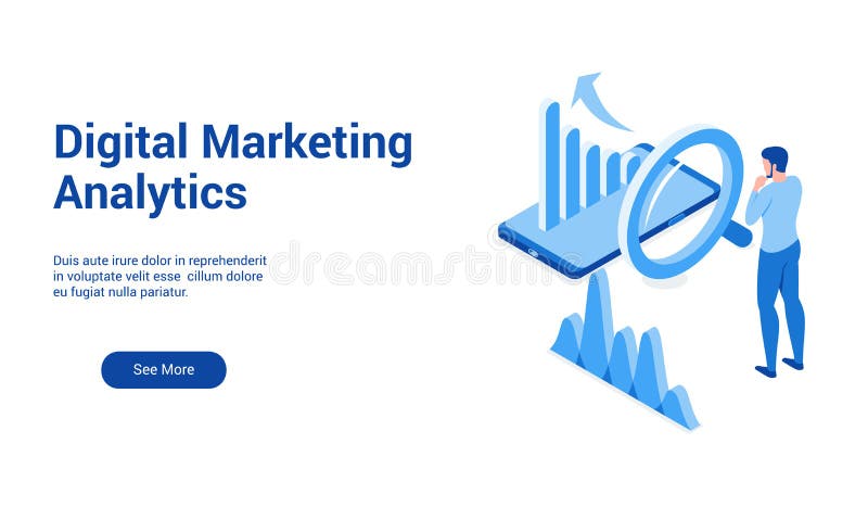 Plantilla 2 del analytics 3d del Dm libre illustration Plantilla 2 del analytics 3d del Dm libre illustration