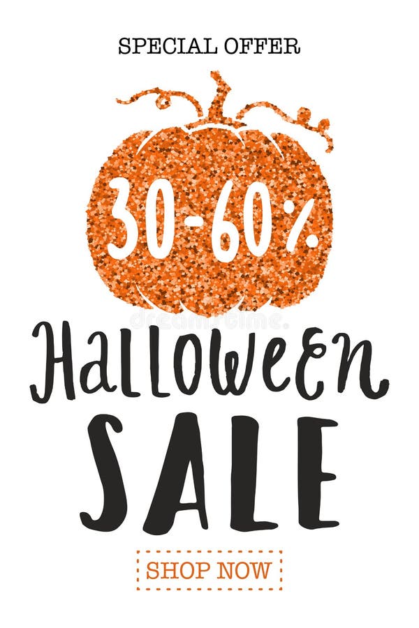 Plantilla del aviador de la promoción de venta de Halloween stock de ilustración Plantilla del aviador de la promoción de venta de Halloween stock de ilustración