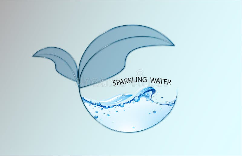 Plantilla del diseño del logotipo del vector Logotipo abstracto del agua azul stock de ilustración Plantilla del diseño del logotipo del vector Logotipo abstracto del agua azul stock de ilustración