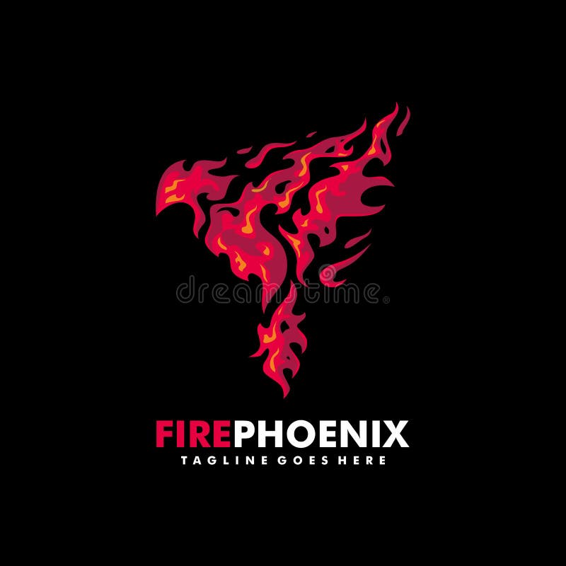 Plantilla del diseño del vector del ejemplo de Phoenix del fuego libre illustration Plantilla del diseño del vector del ejemplo de Phoenix del fuego libre illustration