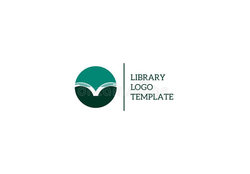 Plantilla del logotipo de la biblioteca