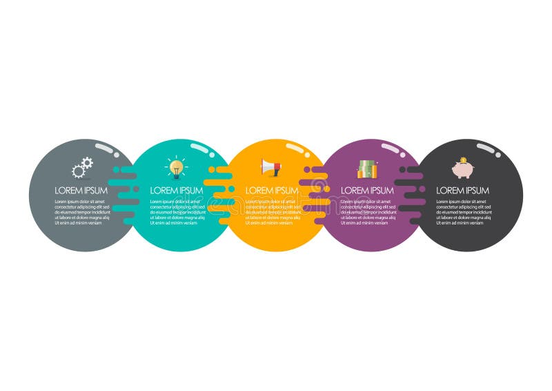 Plantilla infographic del c?rculo libre illustration Plantilla infographic del c?rculo libre illustration