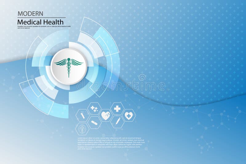 Plantilla médica del concepto de la atención sanitaria del fondo abstracto del vector ilustración del vector Plantilla médica del concepto de la atención sanitaria del fondo abstracto del vector ilustración del vector