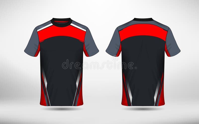 Conjunto De Diseño De La Camiseta Deporte Deporte Plantilla De La Camiseta  Y La Ilustración Del Vector Del Polo De La Camisa Ilustraciones svg,  vectoriales, clip art vectorizado libre de derechos. Image