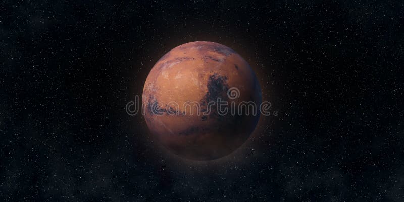 Planète rouge Mars Concept d'astronomie et de science Éléments de cette image meublés par la NASA