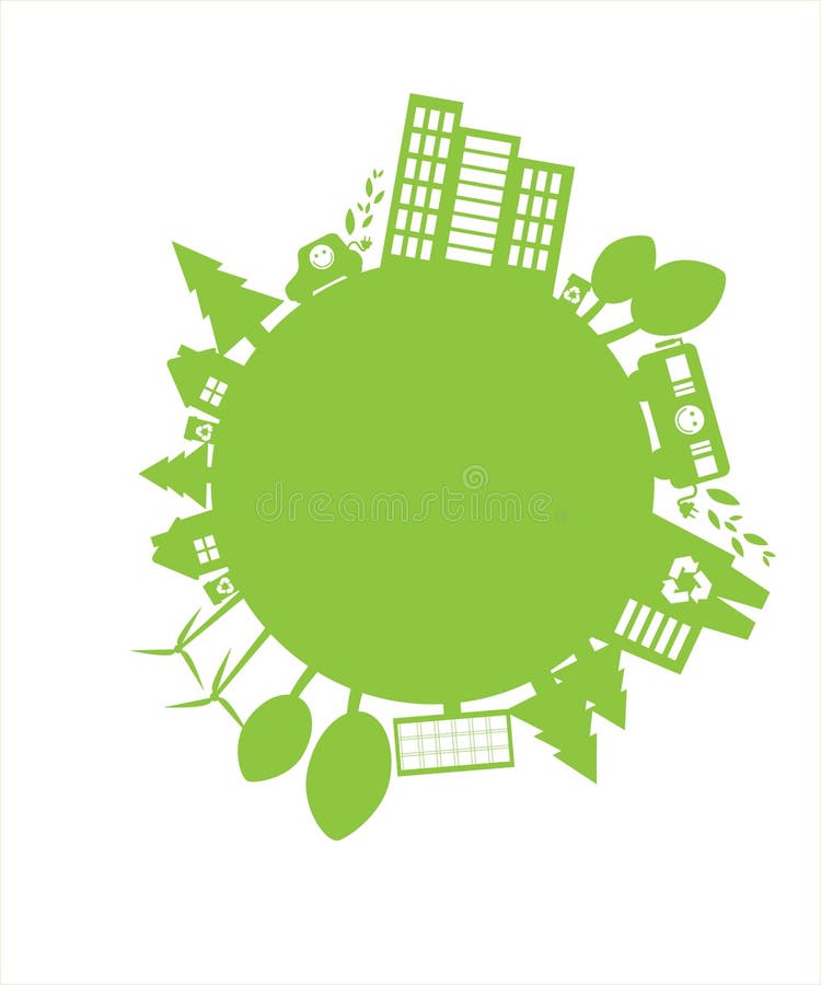 Planète verte illustration libre de droits Planète verte illustration libre de droits