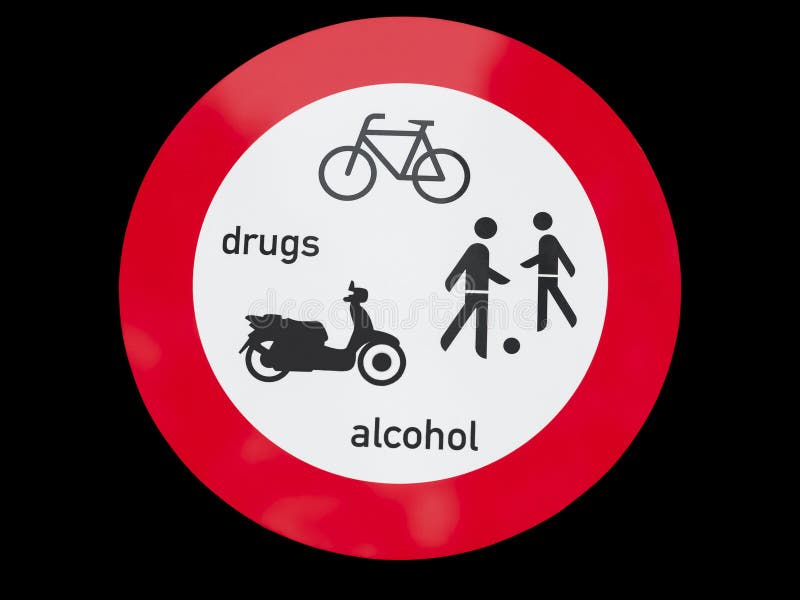 Plaque de rue d'avertissement ronde photos libres de droits