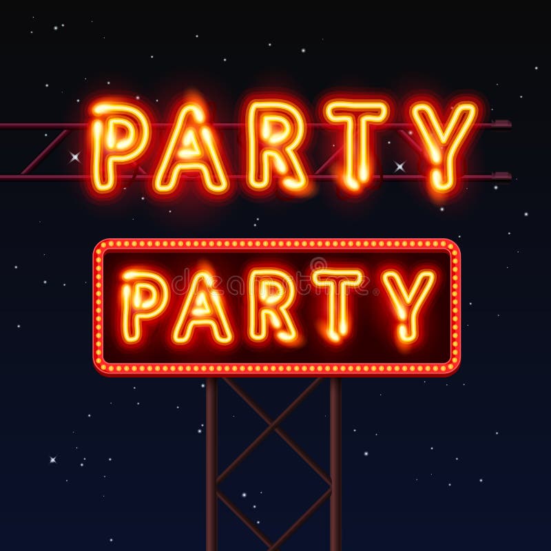 Street sign that says party. Vector illustration. Street sign that says party. Vector illustration