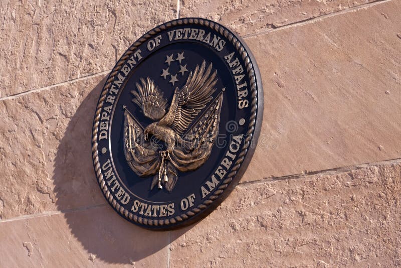 Plaque Insignia of Department of Veterans Affairs stock photo Plaque Insignia of Department of Veterans Affairs stock photo
