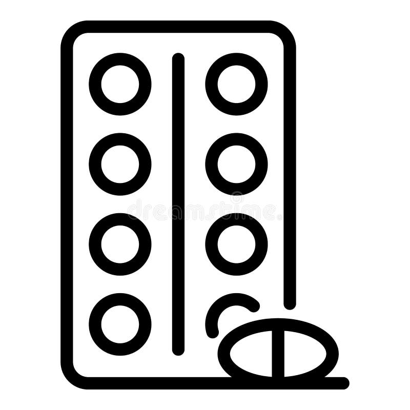 Plaquette avec le style d'icône de pilules illustration de vecteur