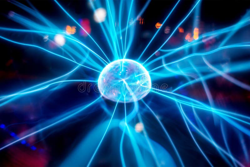 Plasma Ball Scientific Plasma Ball for Experiment Stock Image Image