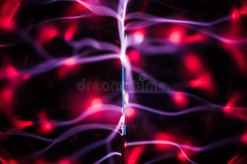 Plasma Beams and Traces in the Dark Stock Photo Image of flash, color