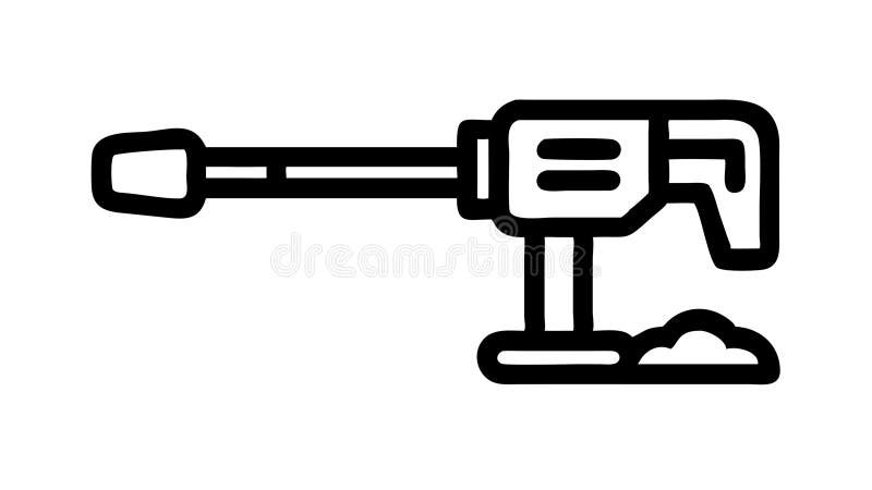 Plasma Cutter: Futuristic Industrial Cutting Tool, vector design Generative AI stock illustration