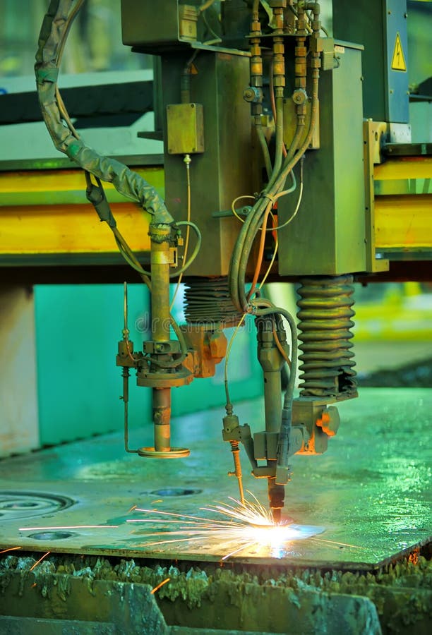 Plasma cutting stock image. Image of industrial, automated - 22530313