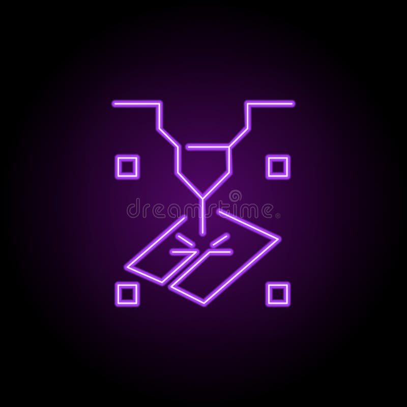Plasma icon. Elements of Laser in neon style icons. Simple icon for websites, web design, mobile app, info graphics vector illustration