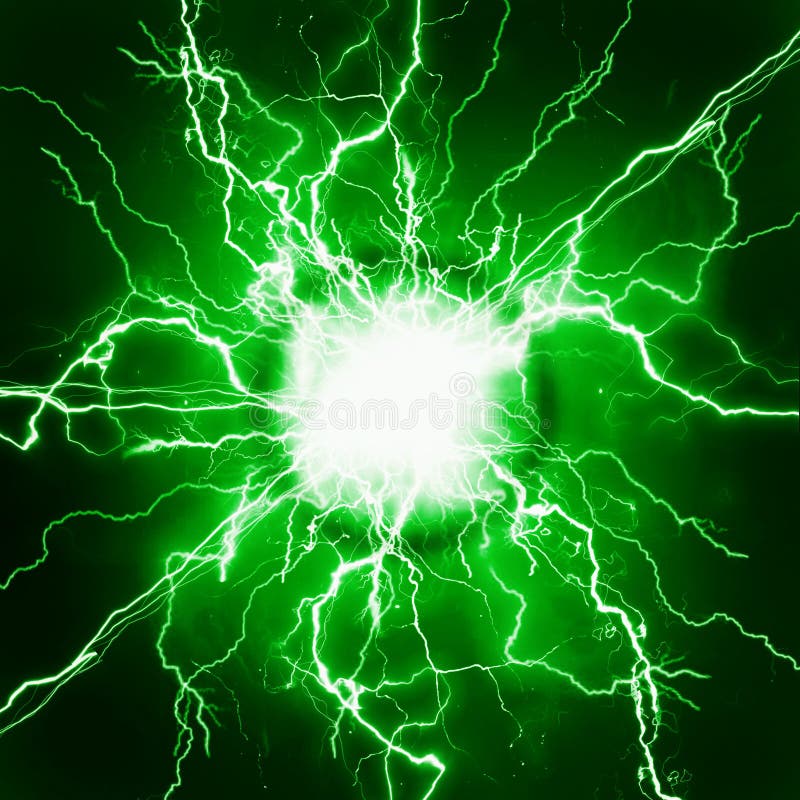 Green Power Plasma Energy stock illustration. Illustration of dangerous ...