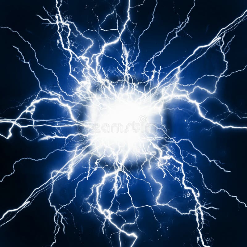 Plasma Pure Energy and Power White Electricity Stock Illustration ...
