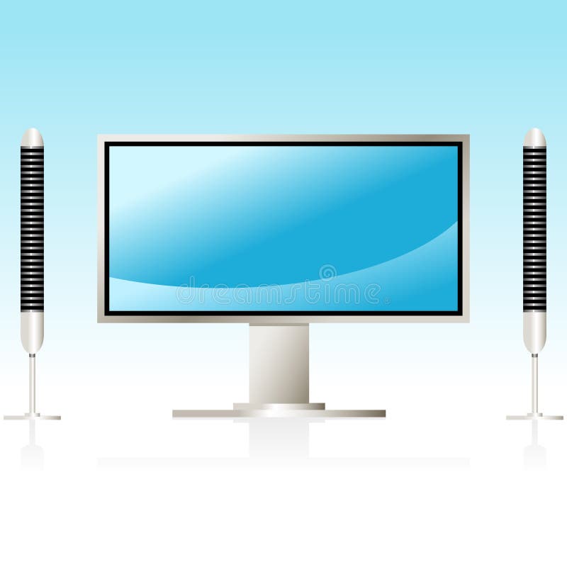 Plasma TV stock illustration