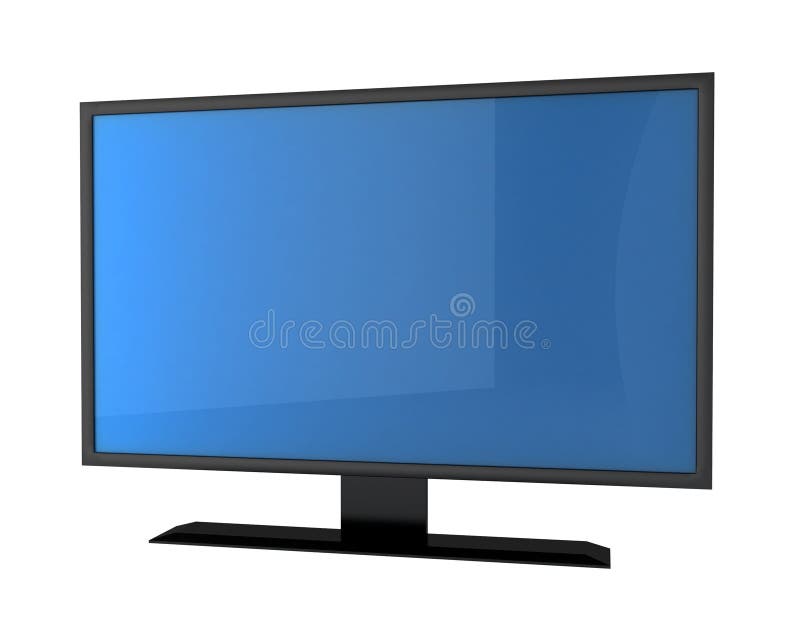 Plasma tv with empry screen. 