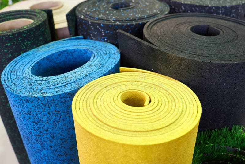 Plast- rubber golvbeläggningar för sportidrottshall