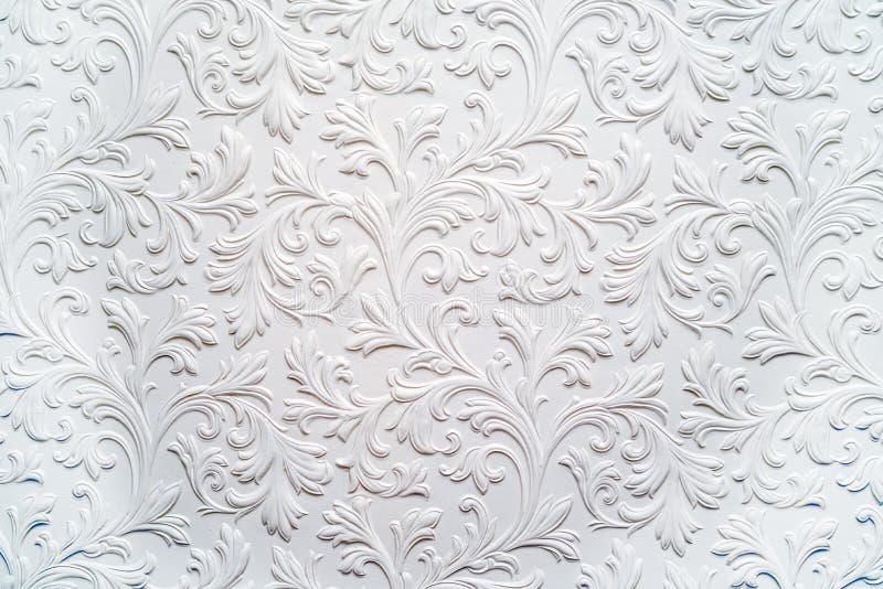 Plaster background floral pattern