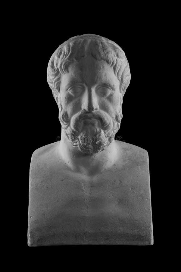 Plaster Bust Sculpture Portrait of a Man with a Beard Stock Image Image of greece, museum